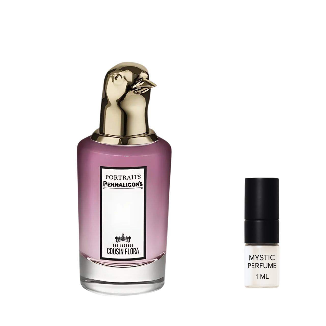 Penhaligon's The Ingenue Cousin Flora sample vial label detail
