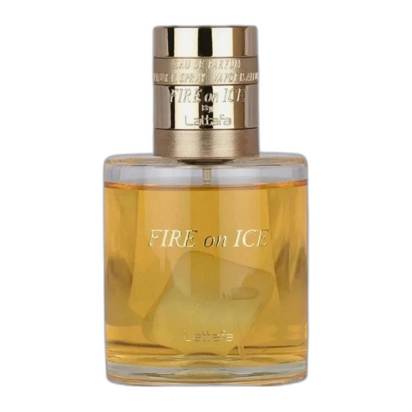 Lattafa Fire On Ice Eau de Parfum perfume bottle