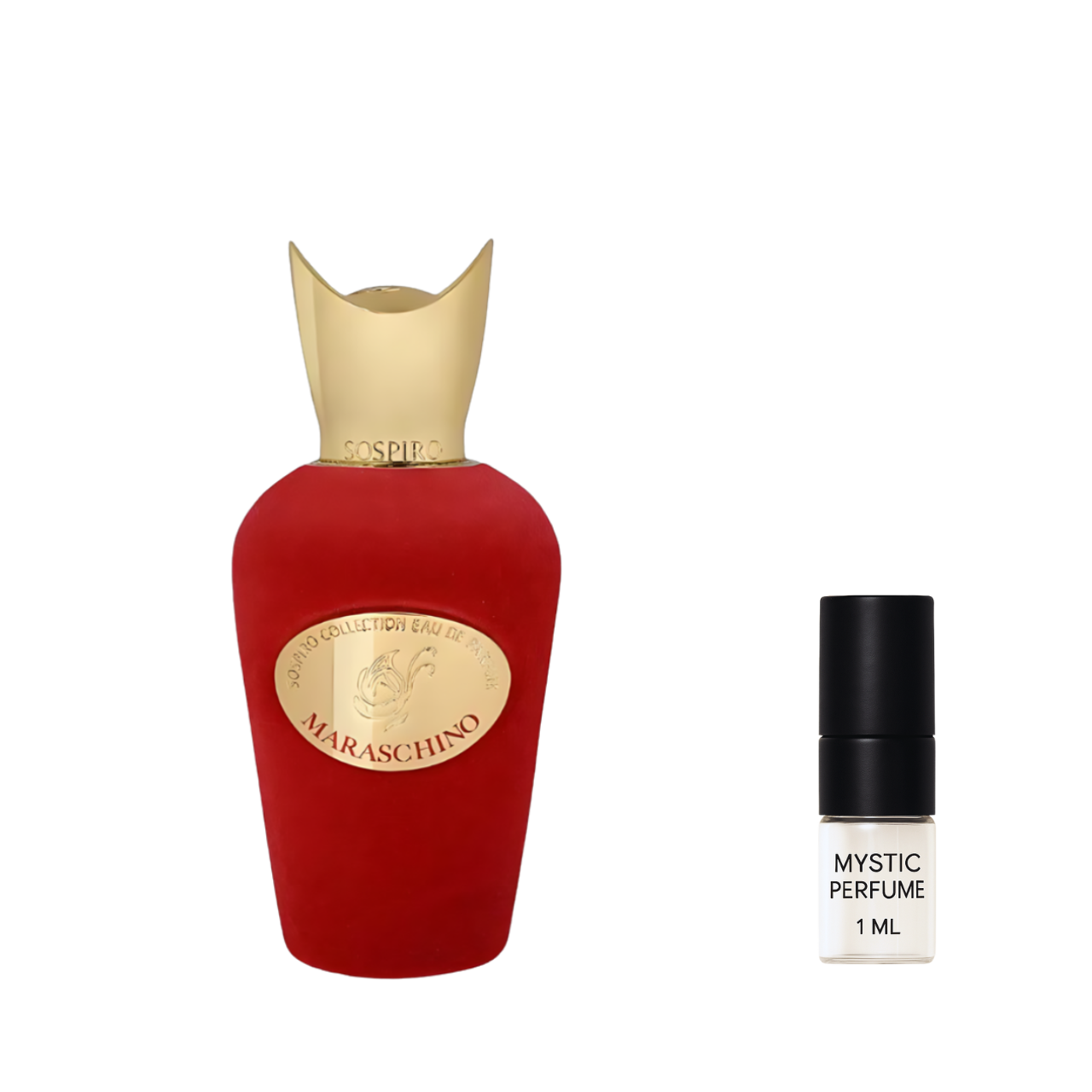 Sospiro Maraschino sample vial label detail