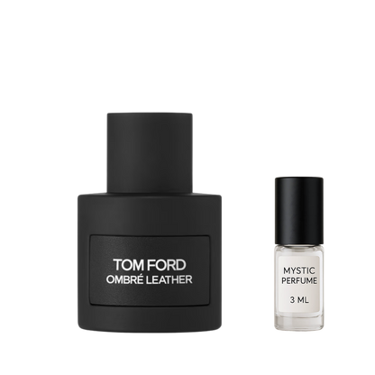 Tom Ford Ombré Leather sample vial label detail