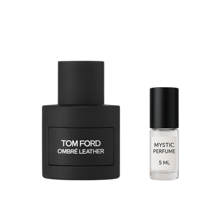 Tom Ford Ombré Leather sample vial label detail