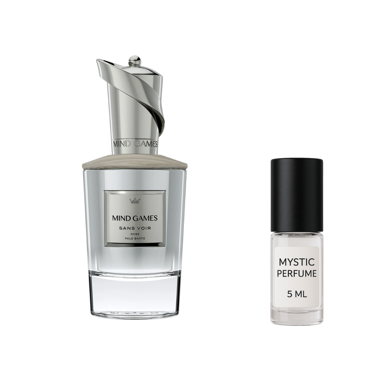 Mind Games Sans Voir sample vial label detail