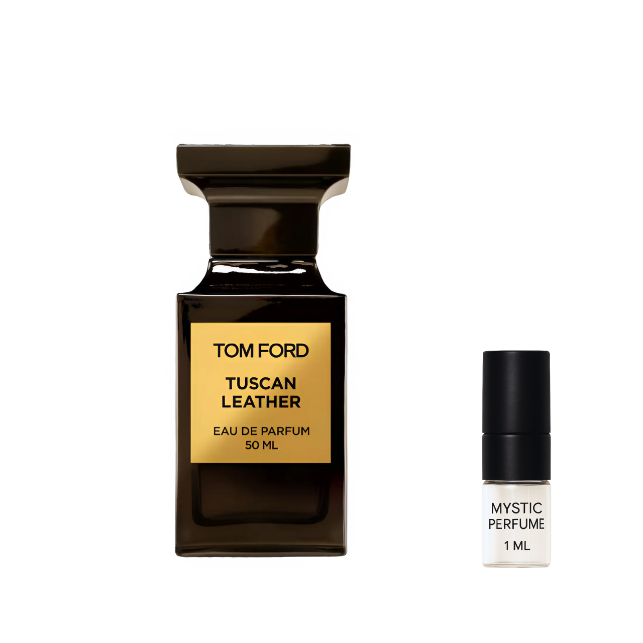 Tom Ford Tuscan Leather sample vial label detail